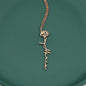 Customizable Birthday Flower Pendant Necklace
