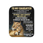 To My Daughter - Sherpa Blanket - Two Colors - Be Brave