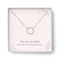 You Are My Today - Round Pendant Pave Necklace