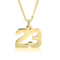 Number Pendant Necklace