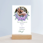 The Love Between Mother & Daughter - Add Your Picture and Name! Acrylic Sign with Wooden Stand