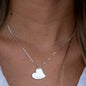 Personalized Mother Daughter/Couple Heart Necklace Set