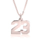 Number Pendant Necklace