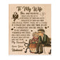 To My Wife - You Are My Sunshine - Throw Blanket